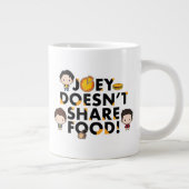 フレンド™ |ジョーイ共有チビ(小さくかわいく書いた感じ) ジャンボコーヒーマグカップ (右)