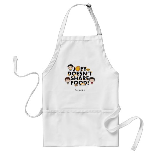 フレンド™ |ジョーイ共有チビ(小さくかわいく書いた感じ) スタンダードエプロン (正面)