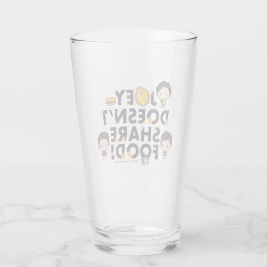 フレンド™ |ジョーイ共有チビ（小さくかわいく書いた感じ） タンブラーグラス (裏面)