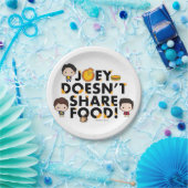 フレンド™ |ジョーイ共有チビ（小さくかわいく書いた感じ） ペーパープレート (パーティー)