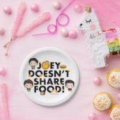 フレンド™ |ジョーイ共有チビ（小さくかわいく書いた感じ） ペーパープレート (パーティー)