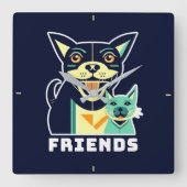 フレンド スクエア壁時計 (正面)