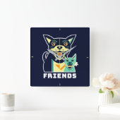 フレンド スクエア壁時計 (ホーム)