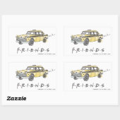 フレンド™ |タクシー 長方形シール (シート)