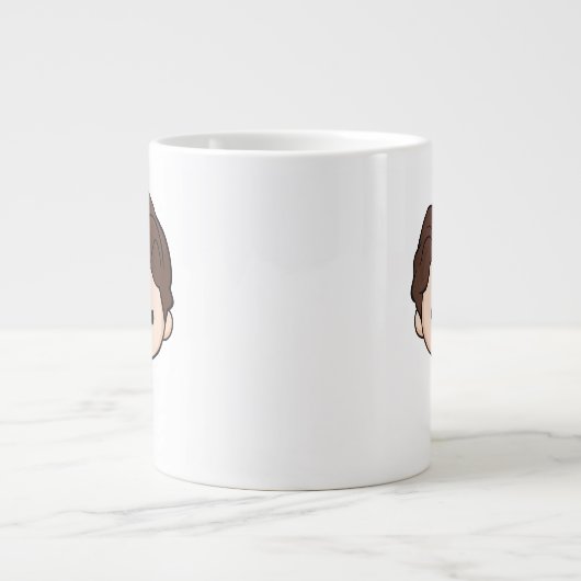 フレンド™ |チャンドラーチビ(小さくかわいく書いた感じ) ジャンボコーヒーマグカップ (正面)