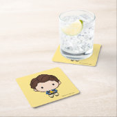 フレンド™ |チャンドラーチビ（小さくかわいく書いた感じ） スクエアペーパーコースター (インサイチュ)