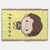 フレンド™ |チャンドラーチビ(小さくかわいく書いた感じ) スローブランケット (正面)