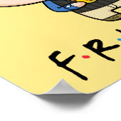 フレンド™ |チャンドラーチビ（小さくかわいく書いた感じ） ポスター (角)