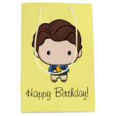 フレンド™ |チャンドラーチビ（小さくかわいく書いた感じ） ミディアムペーパーバッグ (正面)