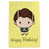 フレンド™ |チャンドラーチビ（小さくかわいく書いた感じ） ミディアムペーパーバッグ (裏面)