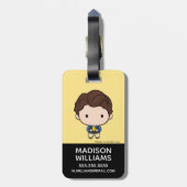 フレンド™ |チャンドラーチビ(小さくかわいく書いた感じ) ラゲッジタグ (裏面縦)