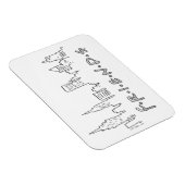 フレンド™ |ニューヨークのシルエット マグネット (右側)