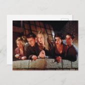 フレンド™ |バルコニーの集団 インビテーションポストカード (正面/裏面)