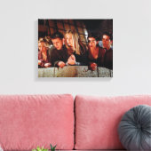 フレンド™ |バルコニーの集団 キャンバスプリント (インサイチュ (リビング))