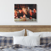 フレンド™ |バルコニーの集団 キャンバスプリント (インサイチュ (寝室))