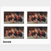 フレンド™ |バルコニーの集団 長方形シール (シート)