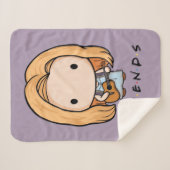 フレンド™ |フォエベチビ（小さくかわいく書いた感じ） シェルパブランケット (正面(横))