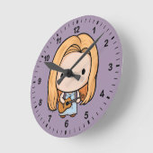 フレンド™ |フォエベチビ(小さくかわいく書いた感じ) ラウンド壁時計 (傾斜)