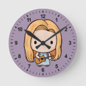 フレンド™ |フォエベチビ（小さくかわいく書いた感じ） ラウンド壁時計 (正面)