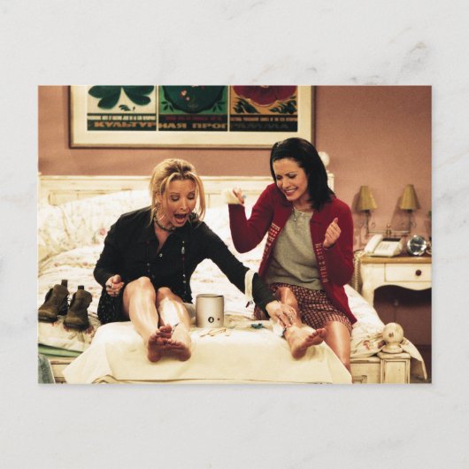 フレンド™ |フォエベ&モニカWaxing Legs インビテーションポストカード (正面)