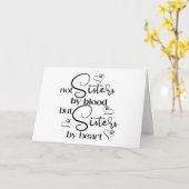 フレンド&マイシスターバイフォーエバーハート誕生日 カード (黄色い花)