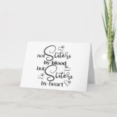 フレンド&マイシスターバイフォーエバーハート誕生日 カード (正面)