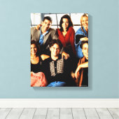 フレンド™ |モニカのアパートに座ってキャスト キャンバスプリント (インサイチュ (ウッドフロア))