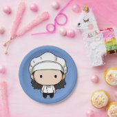 フレンド™ |モニカチビ（小さくかわいく書いた感じ） ペーパープレート (パーティー)