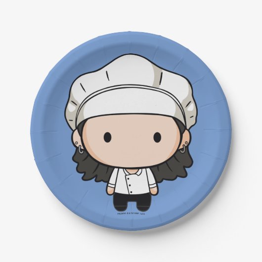 フレンド™ |モニカチビ（小さくかわいく書いた感じ） ペーパープレート (正面)