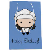 フレンド™ |モニカチビ（小さくかわいく書いた感じ） ミディアムペーパーバッグ (正面)