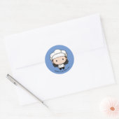 フレンド™ |モニカチビ(小さくかわいく書いた感じ) ラウンドシール (封筒)