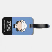 フレンド™ |モニカチビ(小さくかわいく書いた感じ) ラゲッジタグ (裏面横)