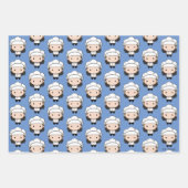 フレンド™ |モニカチビ（小さくかわいく書いた感じ） ラッピングペーパーシート (正面2)