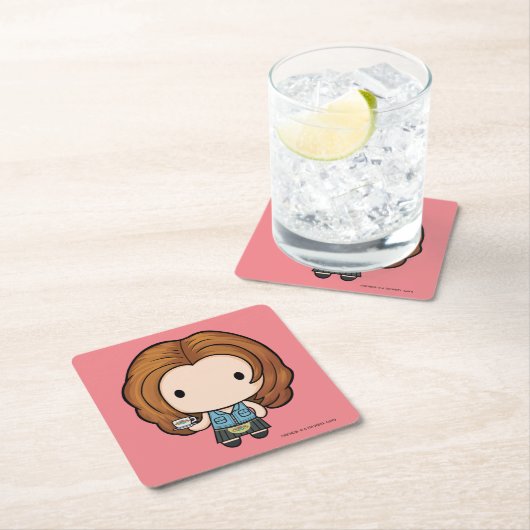 フレンド™ |レイチェルチビ（小さくかわいく書いた感じ） スクエアペーパーコースター (インサイチュ)