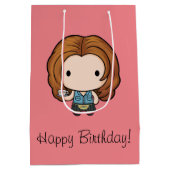 フレンド™ |レイチェルチビ（小さくかわいく書いた感じ） ミディアムペーパーバッグ (裏面)