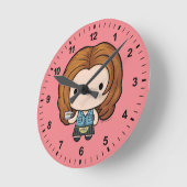 フレンド™ |レイチェルチビ（小さくかわいく書いた感じ） ラウンド壁時計 (傾斜)