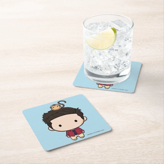 フレンド™ |ロスチビ（小さくかわいく書いた感じ） スクエアペーパーコースター (インサイチュ)