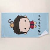 フレンド™ |ロスチビ（小さくかわいく書いた感じ） ビーチタオル (正面)