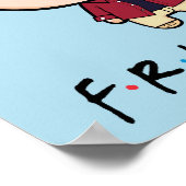 フレンド™ |ロスチビ(小さくかわいく書いた感じ) ポスター (角)