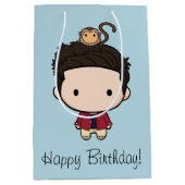 フレンド™ |ロスチビ（小さくかわいく書いた感じ） ミディアムペーパーバッグ (正面)