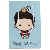 フレンド™ |ロスチビ（小さくかわいく書いた感じ） ミディアムペーパーバッグ (裏面)