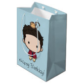 フレンド™ |ロスチビ（小さくかわいく書いた感じ） ミディアムペーパーバッグ (裏面アングル)