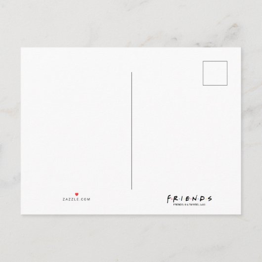 フレンド™ |世界のチビ(小さくかわいく書いた感じ)実在へようこそ インビテーションポストカード (裏面)