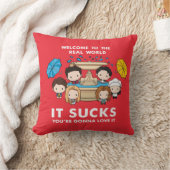 フレンド™ |世界のチビ(小さくかわいく書いた感じ)実在へようこそ クッション (ブランケット)