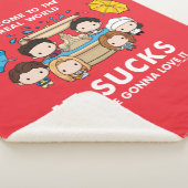 フレンド™ |世界のチビ（小さくかわいく書いた感じ）実在へようこそ シェルパブランケット (3/4)