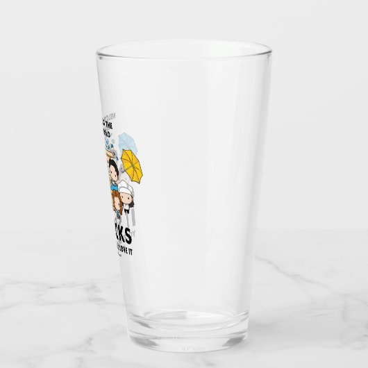 フレンド™ |世界のチビ（小さくかわいく書いた感じ）実在へようこそ タンブラーグラス (左)