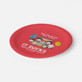 フレンド™ |世界のチビ(小さくかわいく書いた感じ)実在へようこそ ペーパープレート (アングル)