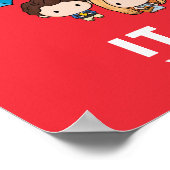 フレンド™ |世界のチビ（小さくかわいく書いた感じ）実在へようこそ ポスター (角)