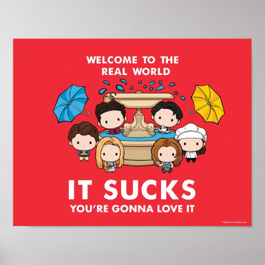 フレンド™ |世界のチビ（小さくかわいく書いた感じ）実在へようこそ ポスター (正面)