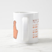 フレンド™ |気に入らないこと ジャンボコーヒーマグカップ (裏面)